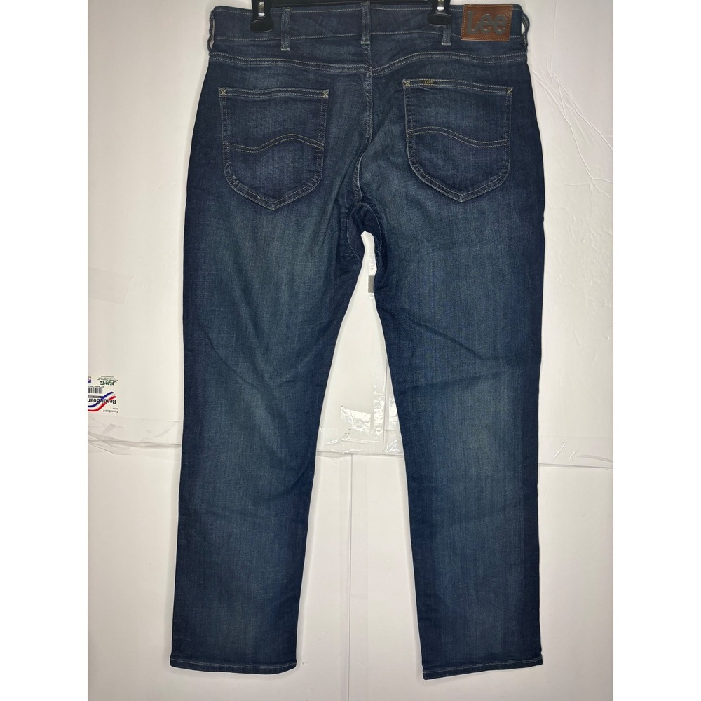 Lee‎ Extreme Motion Jaxson Mens Dark Wash Tapered Leg Stretch Jeans 36x30